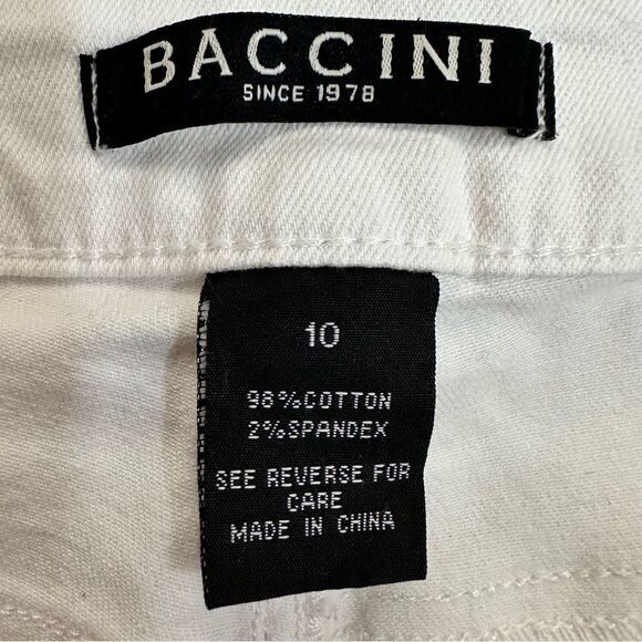 Baccini white denim shorts size M‎ - Picture 3 of 7